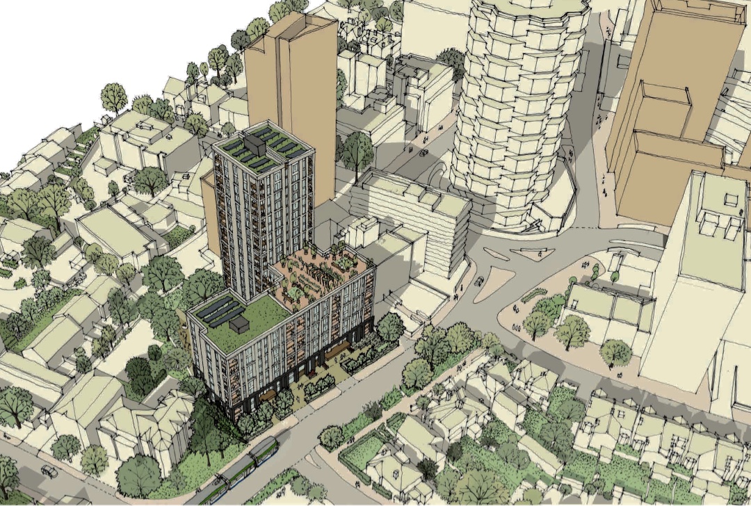 Application for planning permission for 137 flats at 3038