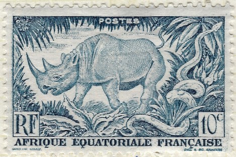 West African animal stamp